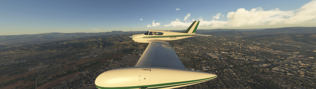 Screenshot from Petaluma Municipal Airport to Healdsburg Municipal Airport