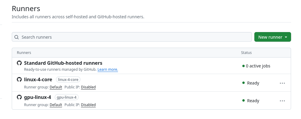 You'll need to set up a GPU runner in your GitHub organization